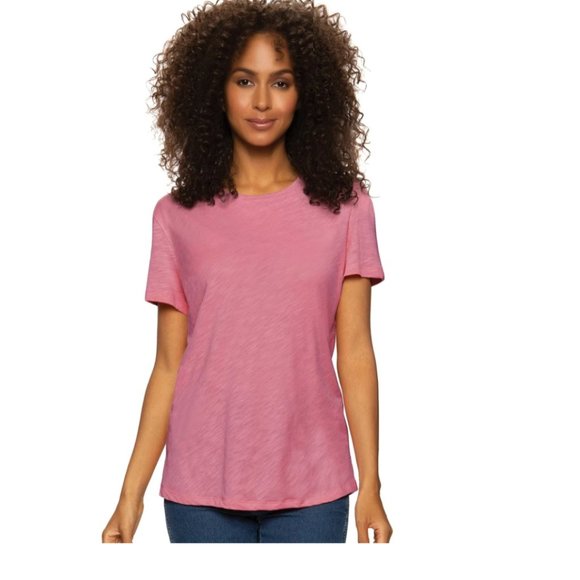 NWT Felina Slub Cotton Crew Neck Tee In Colors Size Medium Large XL 2XL $30 - Picture 2 of 9